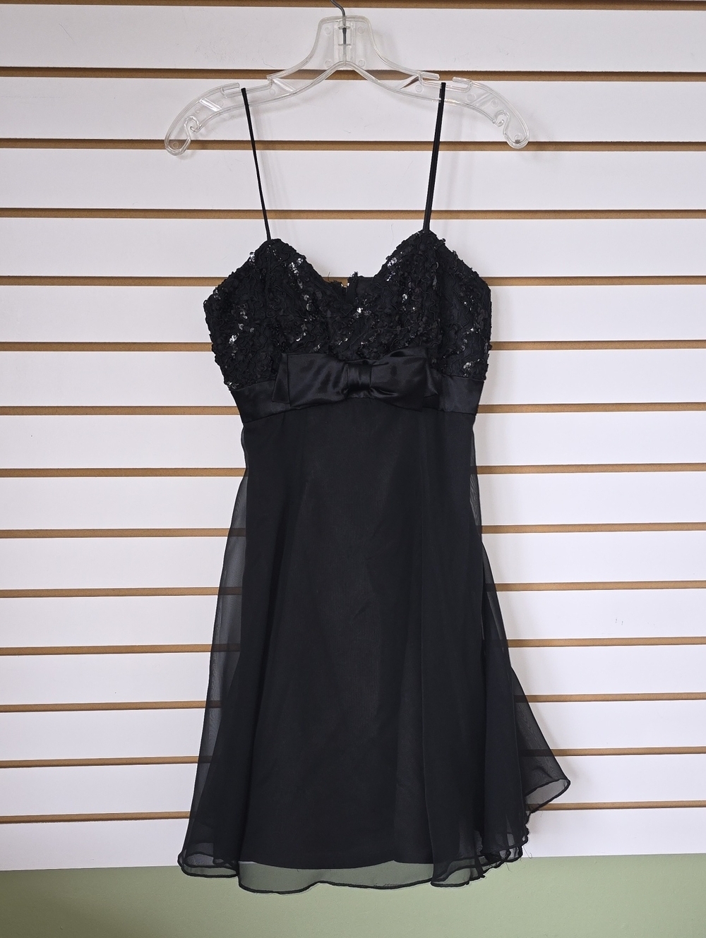 Vintage De Laru Sequin Spaghetti Strap Dress